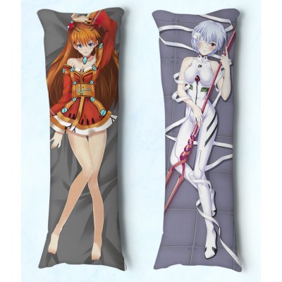 Travesseiro Dakimakura Evangelion Asuka e Rei